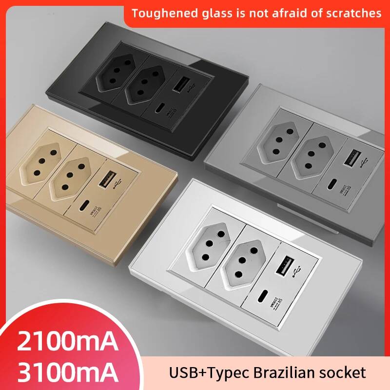 Smart Home Utilities - Herepow Brazil Standard Dual USB Wall