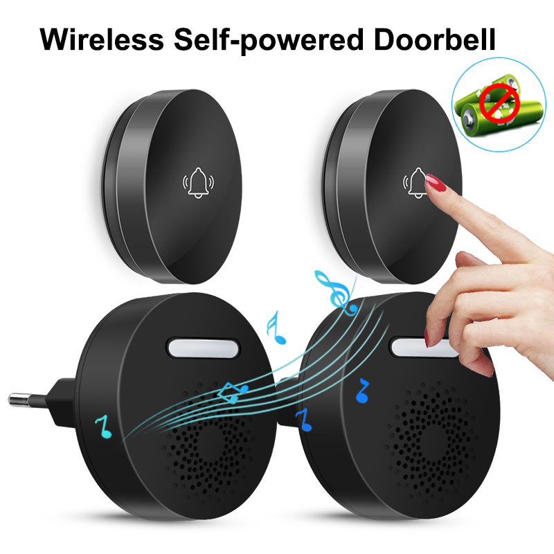 Smart Home Improvement - Wireless Doorbell No Battery Self Powered