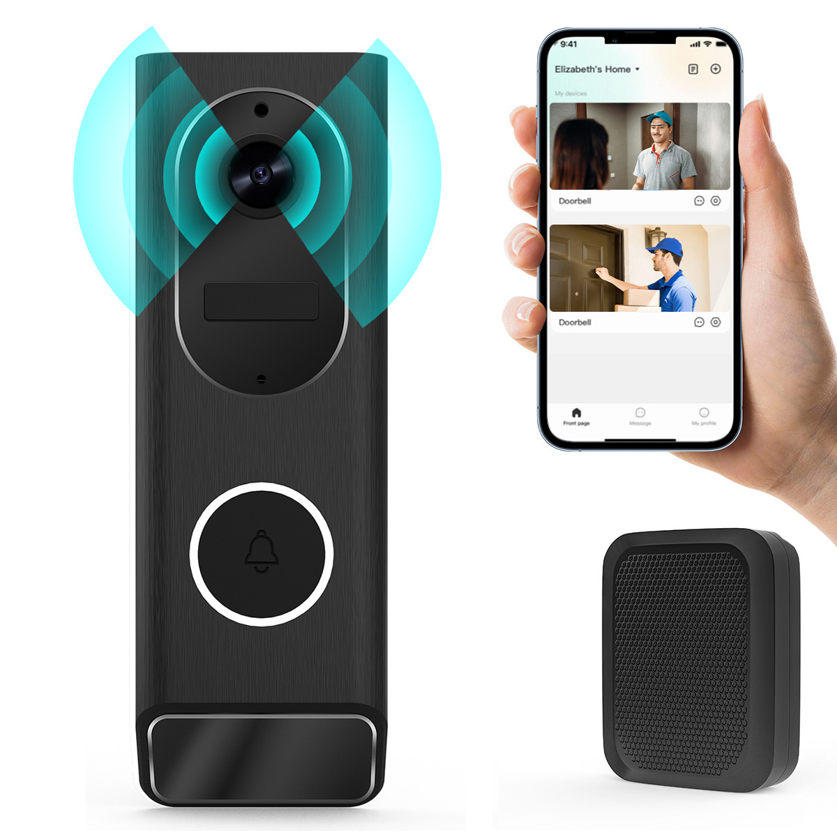 Smart Home Video Doorbell Enhanced Security With Smart Doorbell - S7 1080P Wireless Video Doorbell Camera
