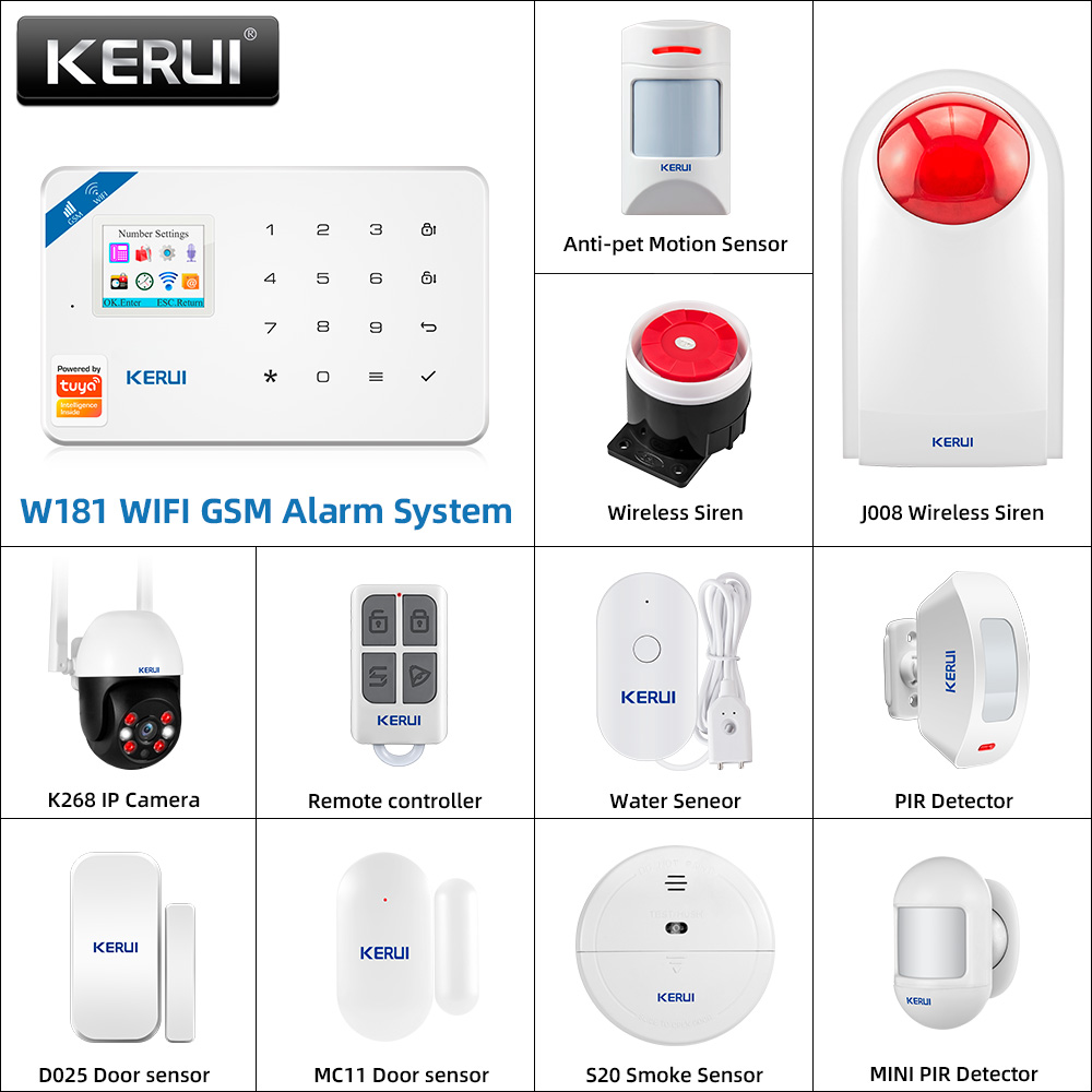 Home Automation Kit - KERUI W181 Alarm System Panel WIFI