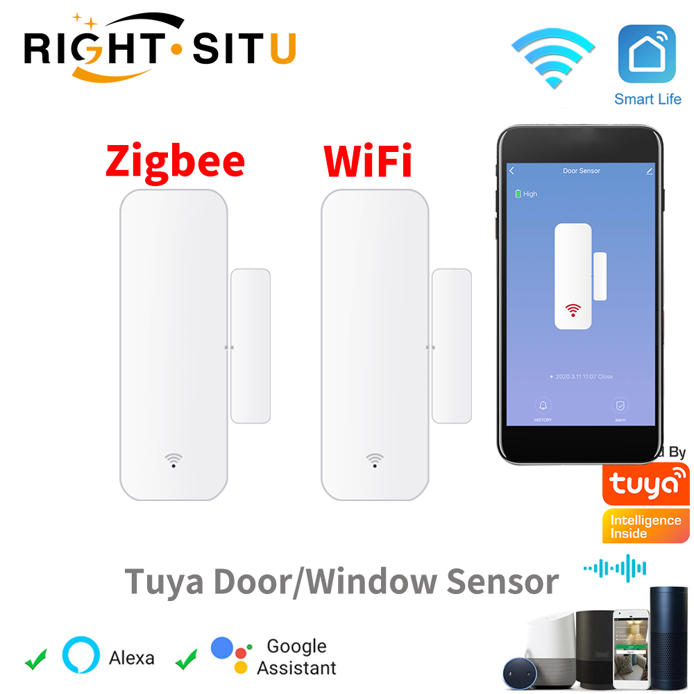 Wireless Door Sensor - Tuya WiFi Zigbee Door Window Sensor