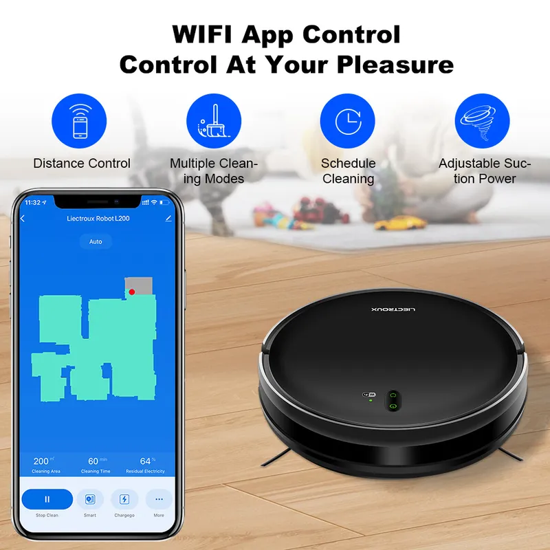 Vacuum Cleaner Smart Home - for LIECTROUX L200 Robot Vacuum Cleaner