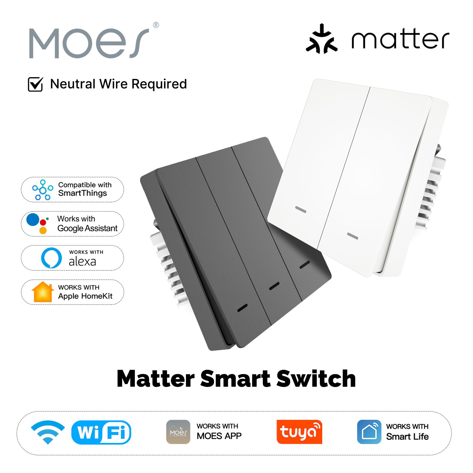 Smart Home Remote - MOES Matter Tuya WiFi Smart Light