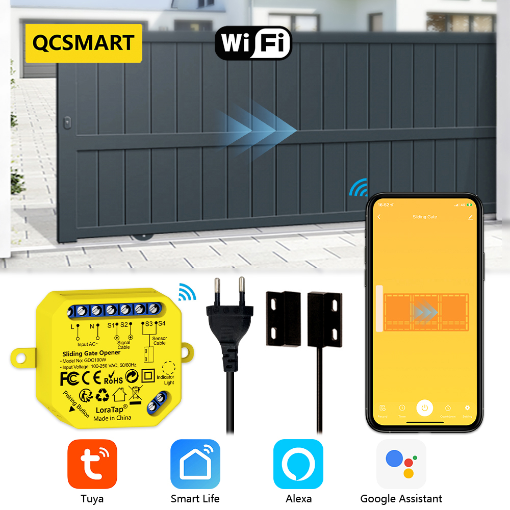 Smart Home Improvement - Tuya WiFi Trượt Cổng Nhà Để