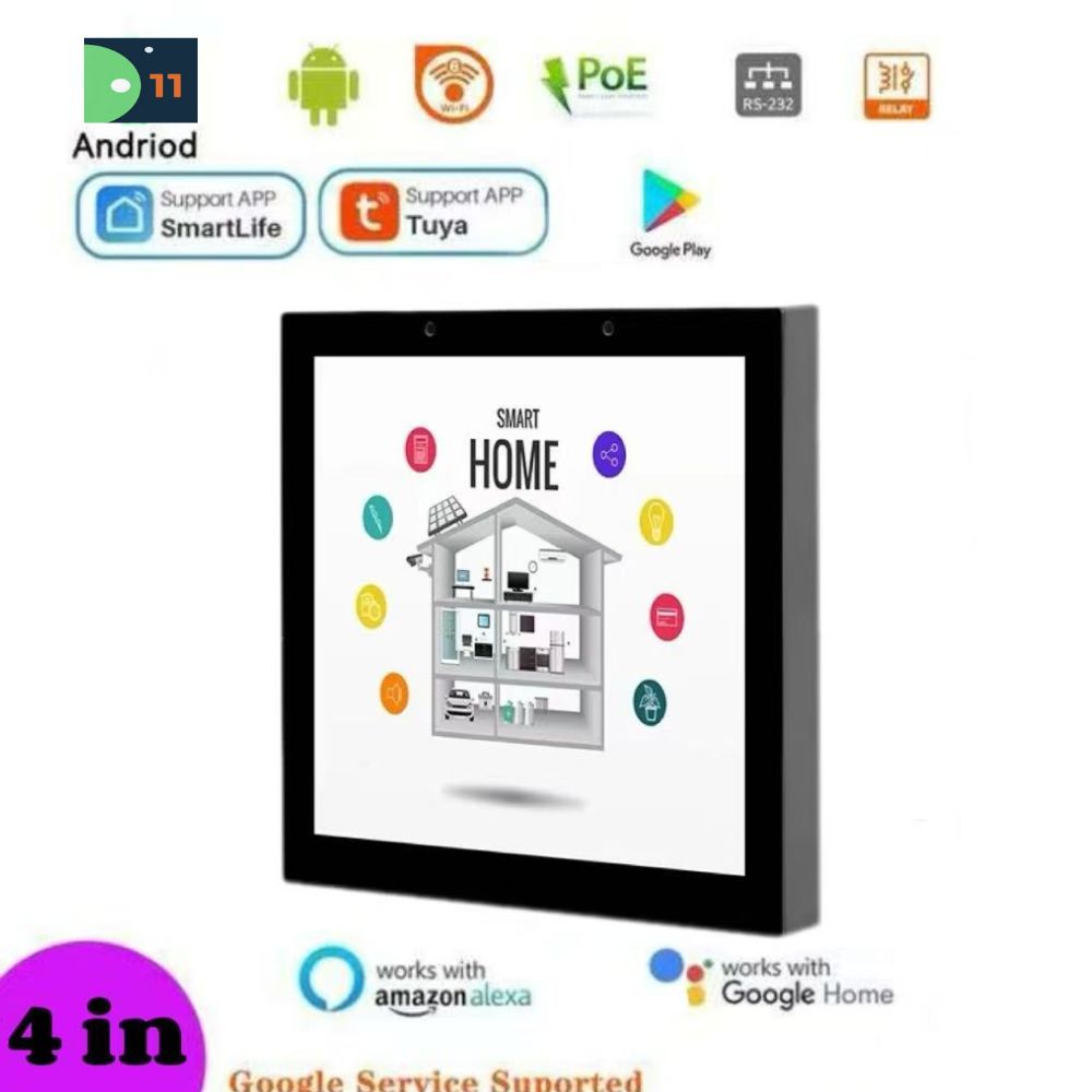 Smart Home Touchscreen Control Panel - 2025 New 4 Inch POE Tablet