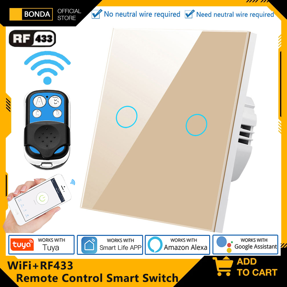 Smart Home Remote - Tuya EU WiFi+RF433 Smart Remote control