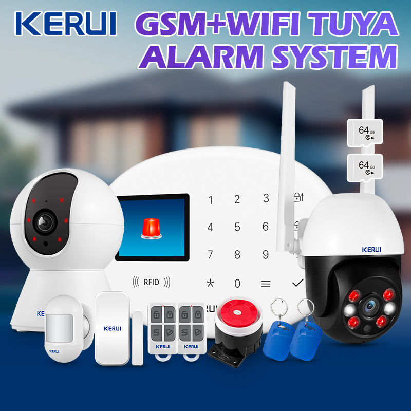 Home Automation Kit - KERUI Tuya Wireless Home Alarm Kit