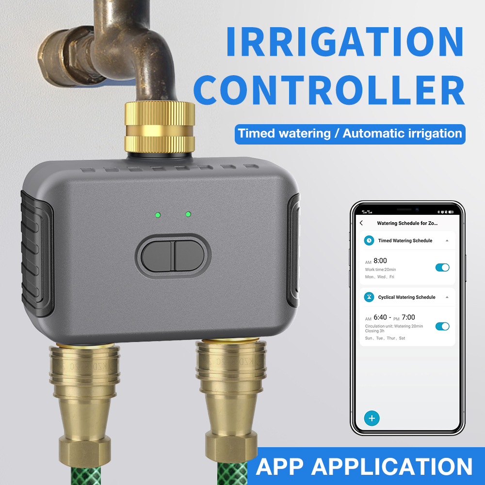 Smart Home Device - Tuya 2 Zone Watering Timer Garden