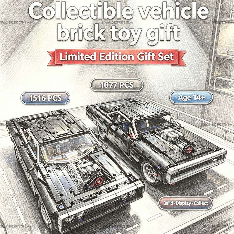 Smart Home Utilities - New 1516PCS Technology Racing Car Building