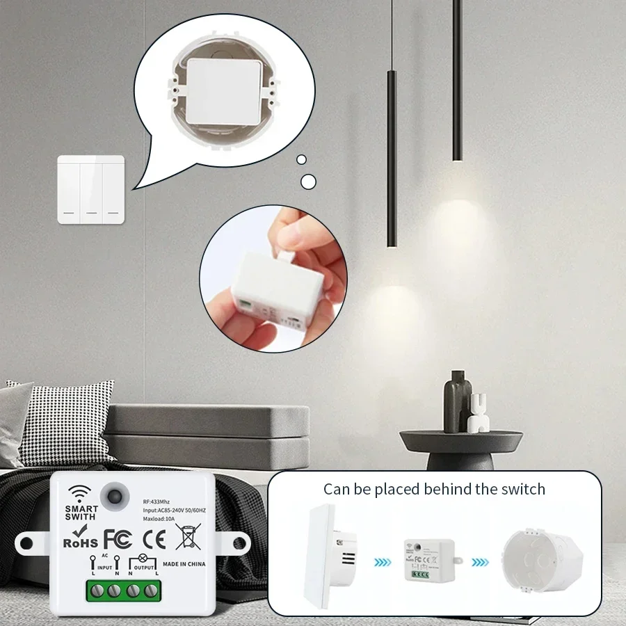 RF 433MHz Wireless Remote Cont - đánh giá và giá Smart Home Remote