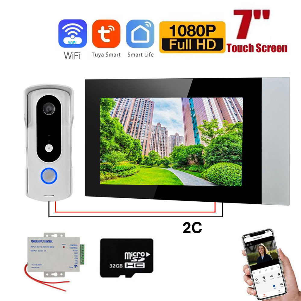 2 Wire Smart Home Tuya Wifi 10 - đánh giá và giá Smart Home Video Doorbell Enhanced Security With Smart Doorbell