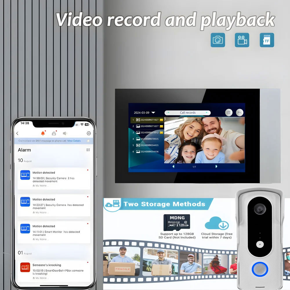 2 Wire Smart Home Tuya Wifi 10 - đánh giá và giá Smart Home Video Doorbell Enhanced Security With Smart Doorbell