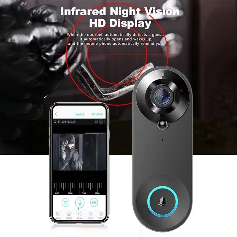 HD 1080P Smart Wireless Doorbe - đánh giá và giá Smart Home Video Doorbell Enhanced Security With Smart Doorbell