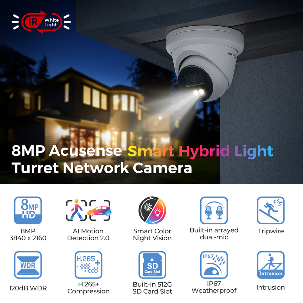 Hikvision 4K Smart Hybrid Ligh - đánh giá và giá Smart Home Hikvision