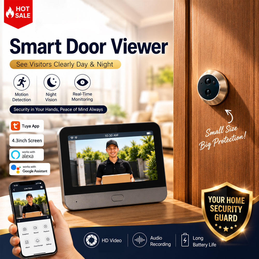 Tuya Smart 5MP Peephole Door C - đánh giá và giá Smart Home Video Doorbell Enhanced Security With Smart Doorbell