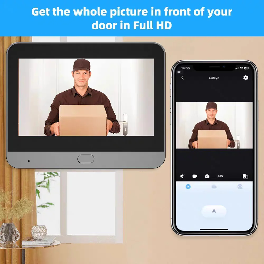 Tuya Smart 5MP Peephole Door C - đánh giá và giá Smart Home Video Doorbell Enhanced Security With Smart Doorbell