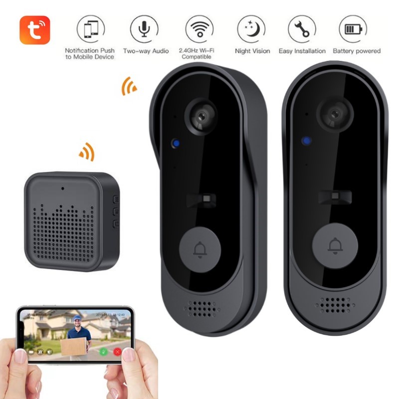 Tuya WIFI Camera Doorbell HD V - đánh giá và giá Smart Home Video Doorbell Enhanced Security With Smart Doorbell