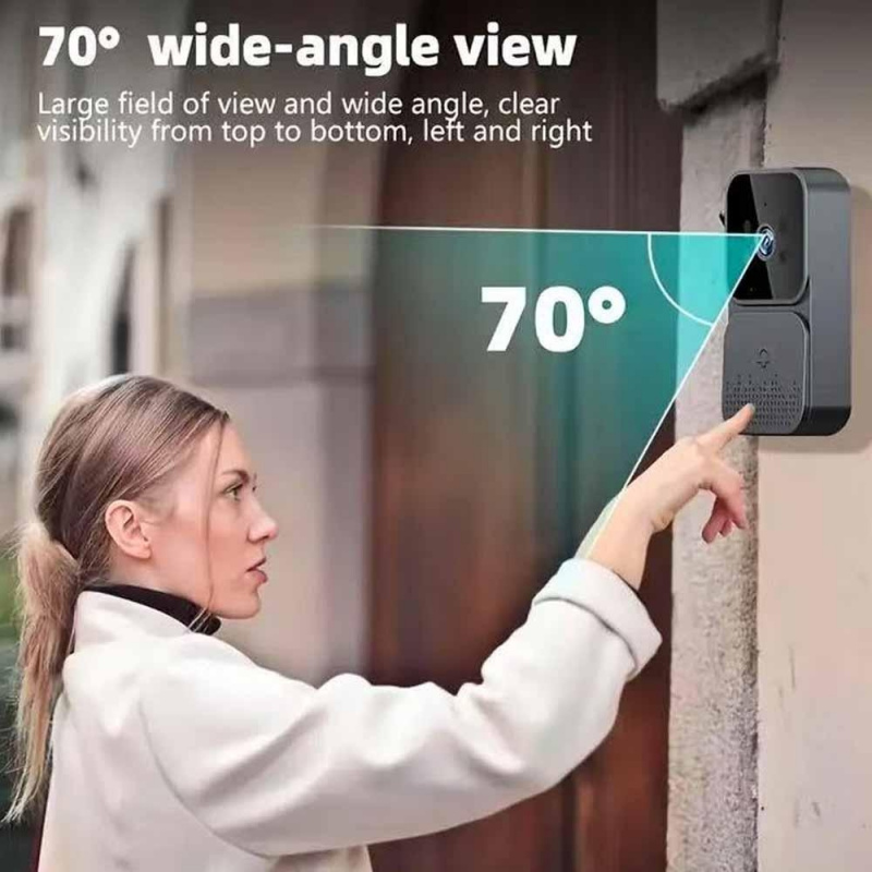 Smart WiFi 2.4G Wireless Doorb - đánh giá và giá Smart Home Video Doorbell Enhanced Security With Smart Doorbell