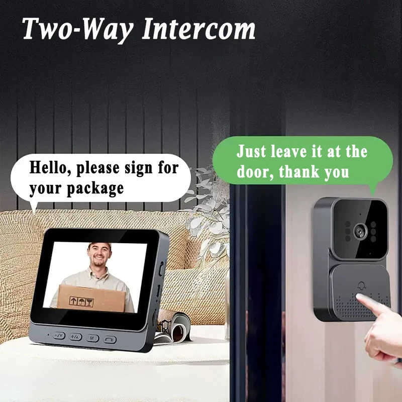 Smart WiFi 2.4G Wireless Doorb - đánh giá và giá Smart Home Video Doorbell Enhanced Security With Smart Doorbell