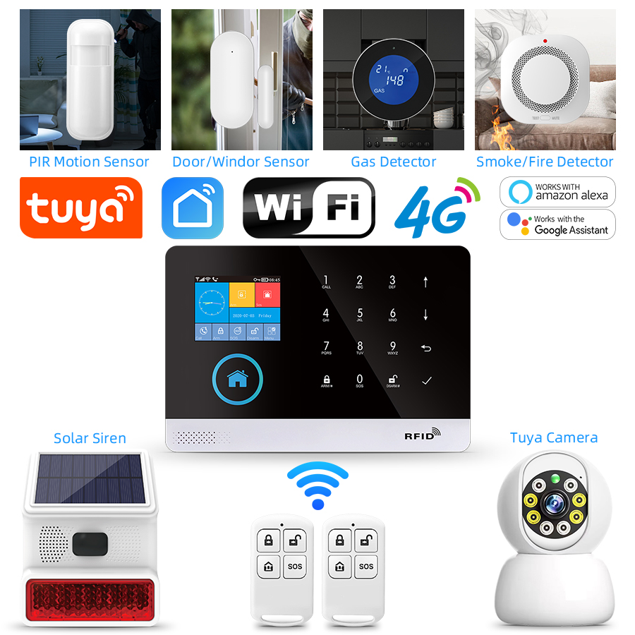 4G GSM Wifi Wireless Home Alar - đánh giá và giá Home Automation Kit