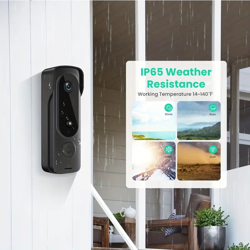 Outdoor Wireless Doorbell Sola - đánh giá và giá Smart Home Video Doorbell Enhanced Security With Smart Doorbell