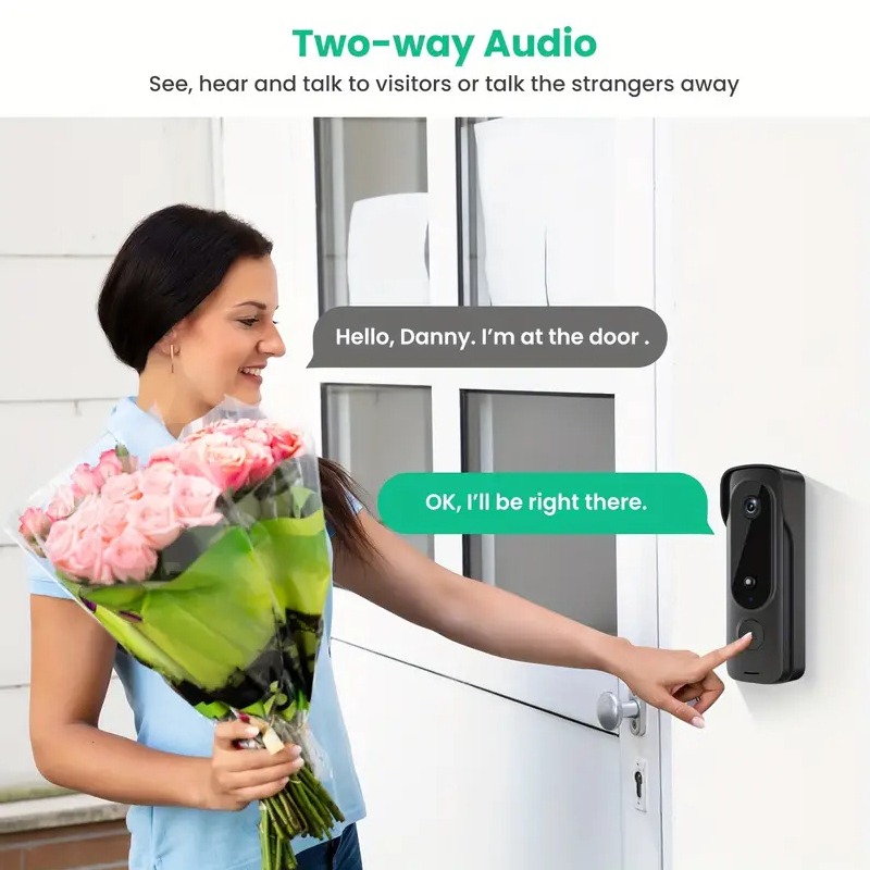 Outdoor Wireless Doorbell Sola - đánh giá và giá Smart Home Video Doorbell Enhanced Security With Smart Doorbell