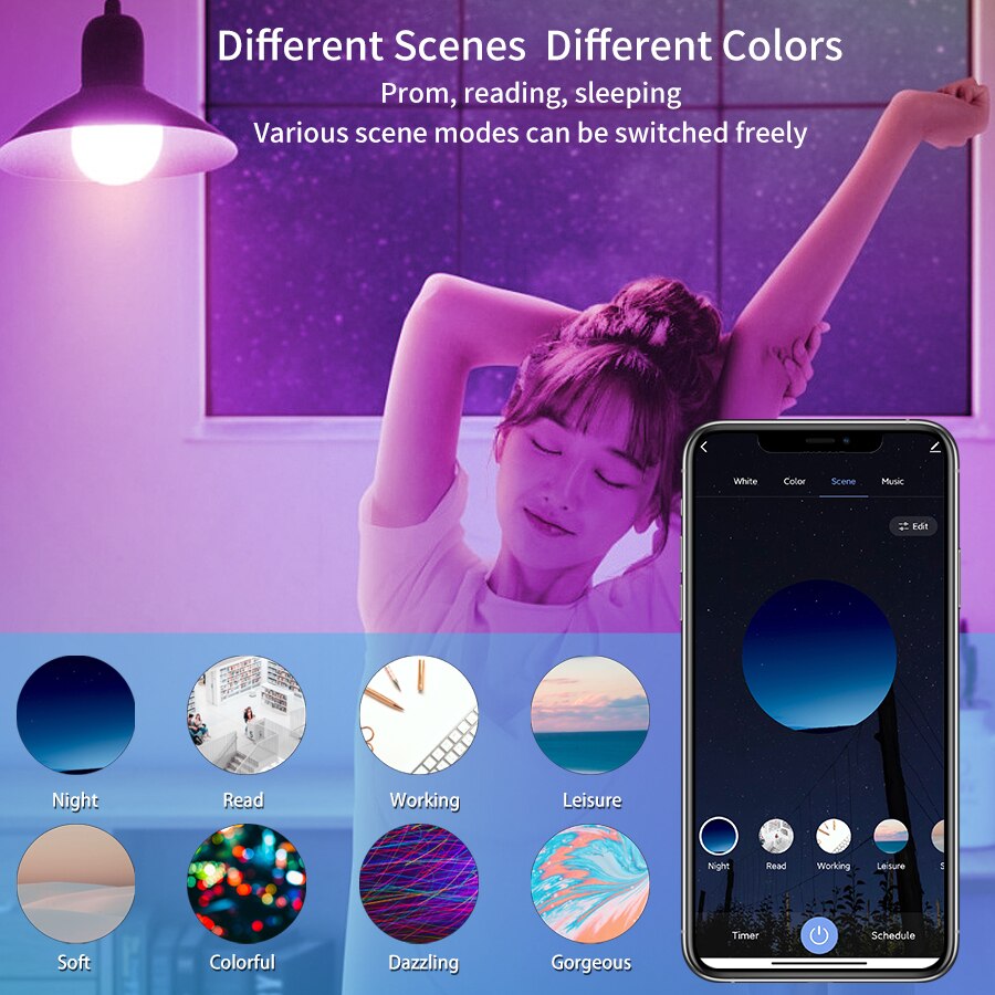 Tuya Bluetooth LED Bulb Dimmab - đánh giá và giá Alexa Compatible Bulb