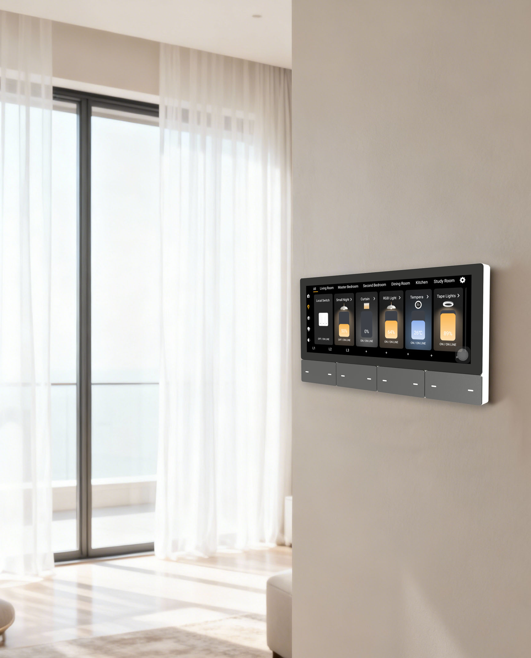 F5 Tuya UK Touch Screen Music  - đánh giá và giá Smart Home Touchscreen Control Panel