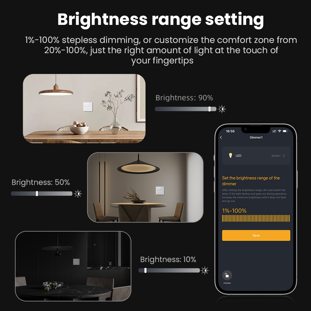 AVATTO WiFi 1/2 Gang Smart Dim - đánh giá và giá Smart Home Touchscreen Control Panel