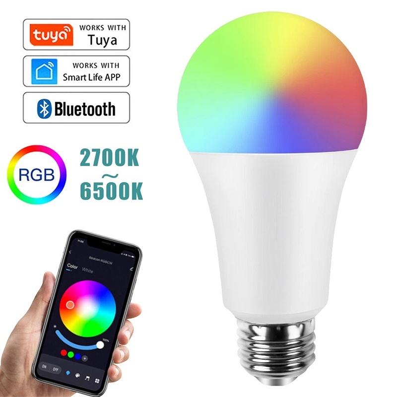 E27 WiFi Smart LED Bulb RGBCW  - đánh giá và giá Alexa Compatible Bulb