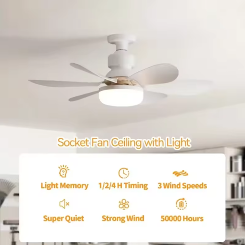 2026 Home E27 LED Ceiling Fan  - đánh giá và giá Smart Home Ventilation System