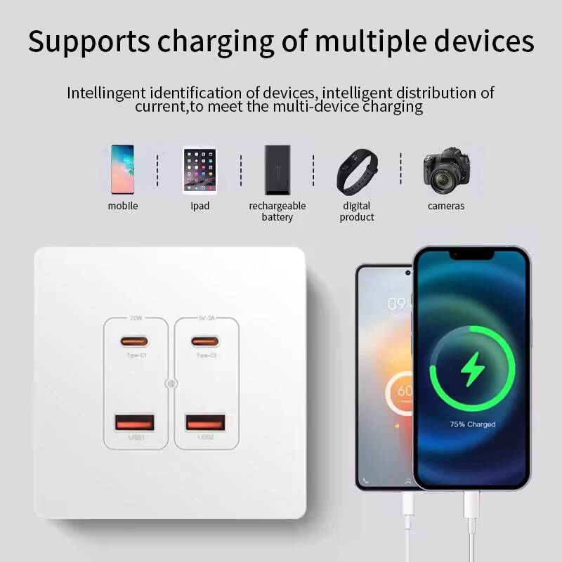 Herepow Wall Power Socket With - đánh giá và giá Smart Home Utilities