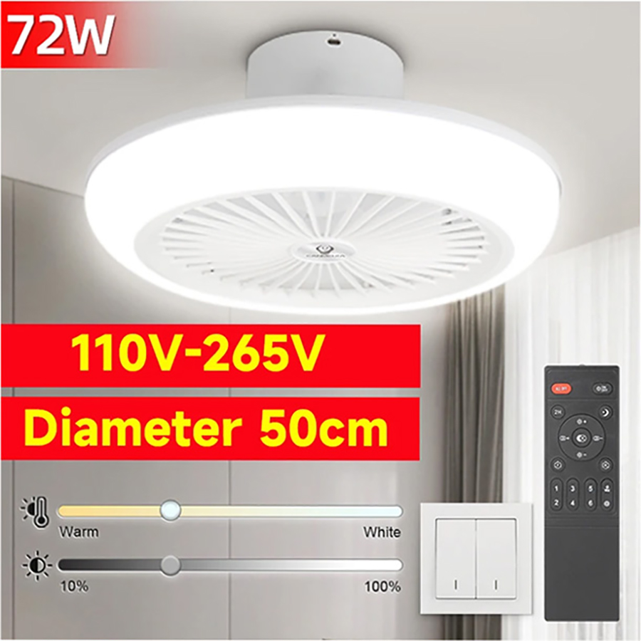 72W Ceiling Fan Ceiling Light  - đánh giá và giá Smart Home Ventilation System