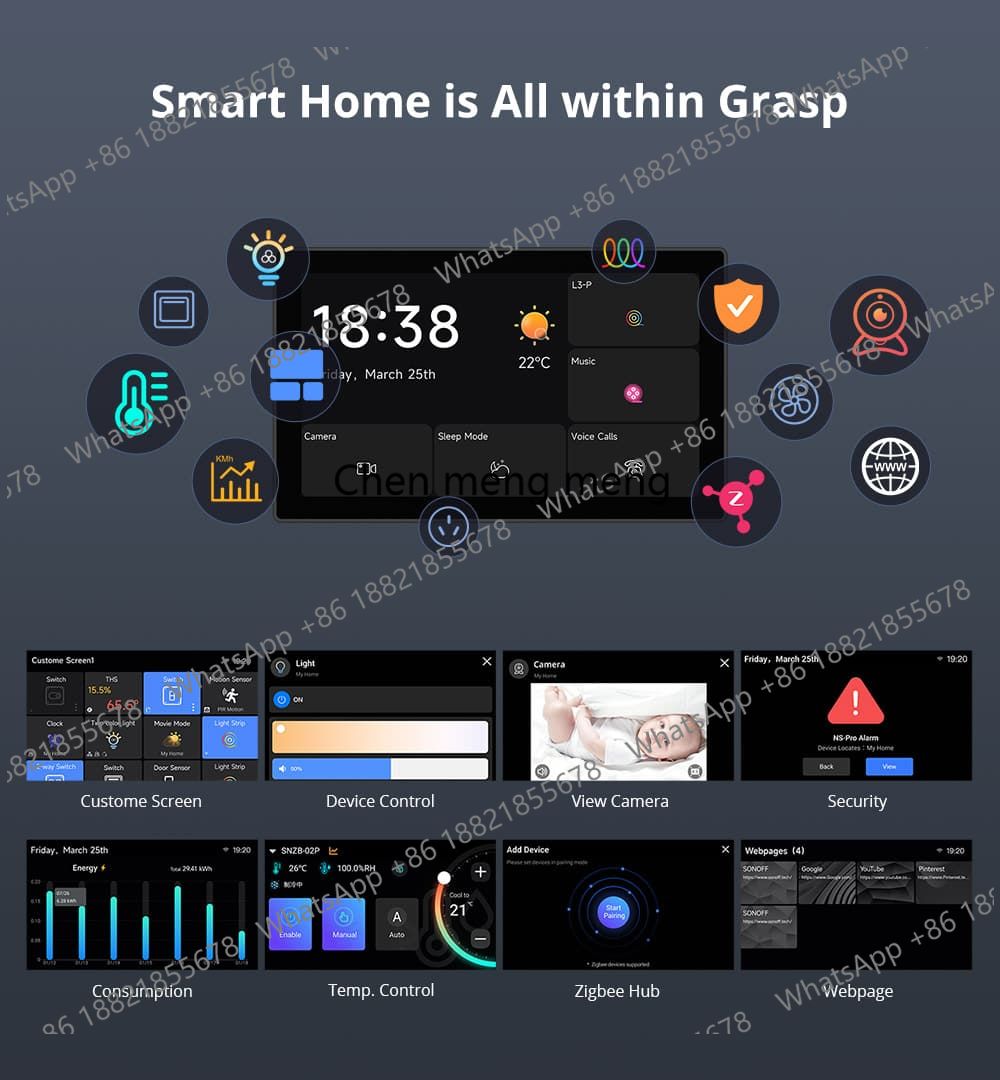 NSPanel Pro 120/86 Smart Home  - đánh giá và giá Smart Home Touchscreen Control Panel