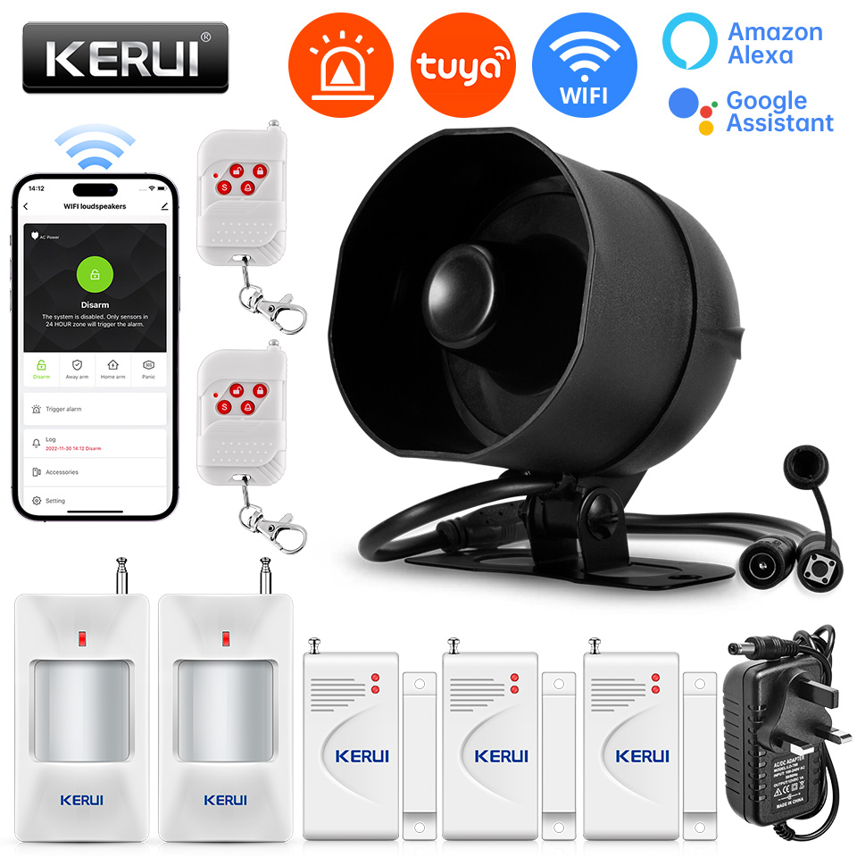 KERUI 120db Siren Alarm System - đánh giá và giá Home Automation Kit
