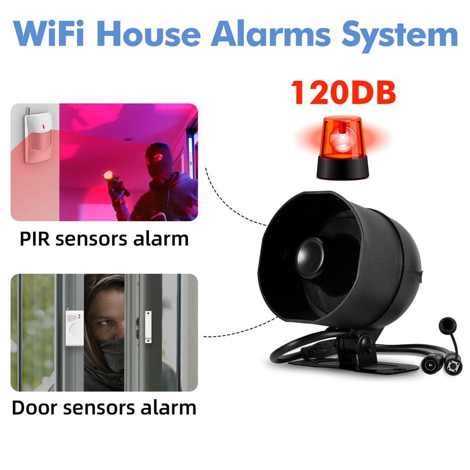 KERUI 120db Siren Alarm System - đánh giá và giá Home Automation Kit