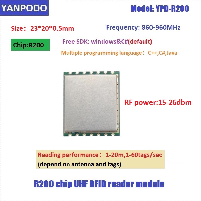 R200 Chip UHF RFID Reader Modu - đánh giá và giá Smart Home Raspberry Pi