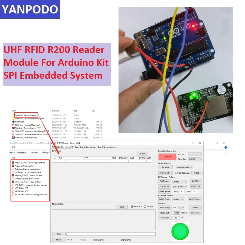 R200 Chip UHF RFID Reader Modu - đánh giá và giá Smart Home Raspberry Pi