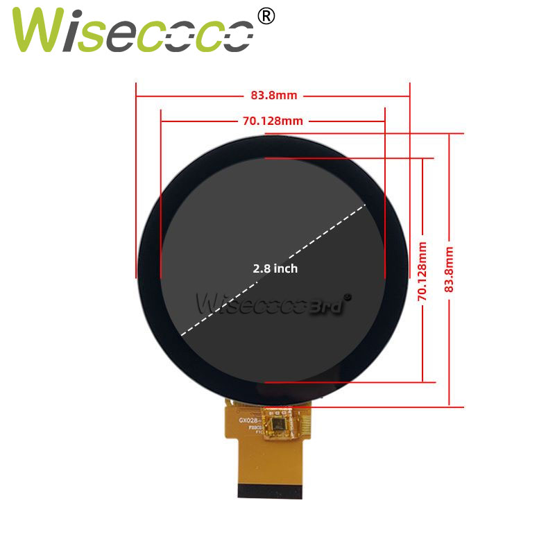 Wisecoco 3 Inch Round touchscr - đánh giá và giá Smart Home Raspberry Pi