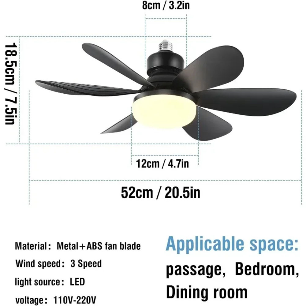 40W Ceiling Fan Lighting Dimma - đánh giá và giá Smart Home Ventilation System
