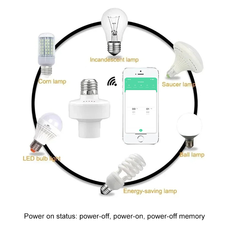 Tuya Smart E27 Socket Switch A - đánh giá và giá Alexa Compatible Bulb