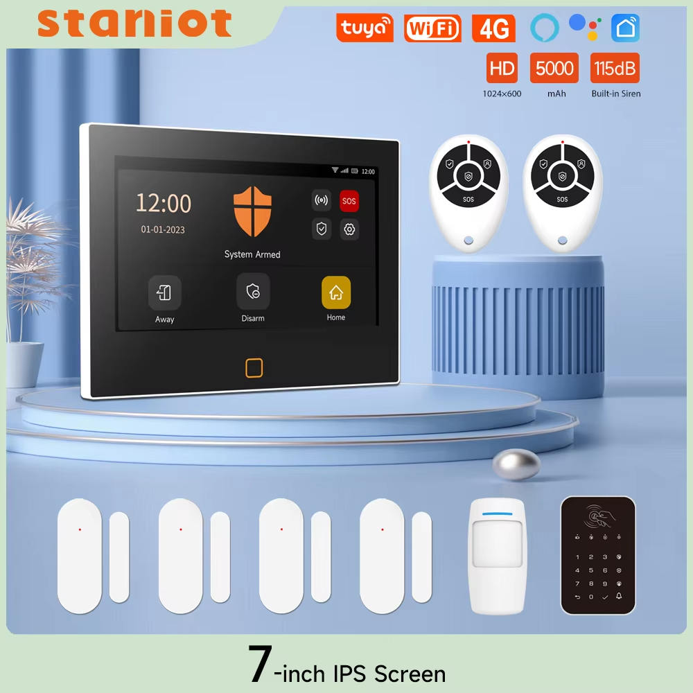 Staniot 7 inch HD Alarm System - đánh giá và giá Home Automation Kit